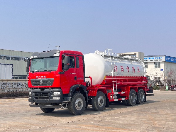 中國(guó)重汽HOWO豪沃油田專用下灰罐車|濰柴400馬力下灰車|8x4固井水泥灰罐車|華威馳樂牌SGZ5310GXHZZ6T5型下灰車