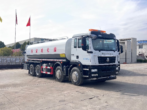 中國重汽汕德卡系列8x4綠化噴灑車|中國重汽湖北華威制造24立方灑水車|華威馳樂牌SGZ5311GPSZZ6C5型綠化噴灑車|霧炮車|抑塵車