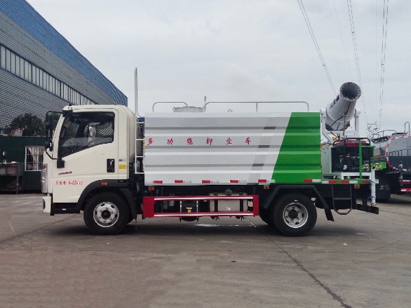 中國重汽HOWO豪沃4X2藍(lán)牌多功能抑塵車｜綠化噴灑車|灑水車｜霧炮車