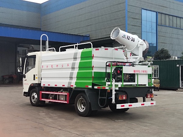 中國重汽HOWO豪沃4X2藍(lán)牌多功能抑塵車｜綠化噴灑車|灑水車｜霧炮車